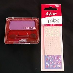 Covergirl Purple Pop Eye Enhancer/Champagne Eye Enhancer/Toe Nail Art Sticker